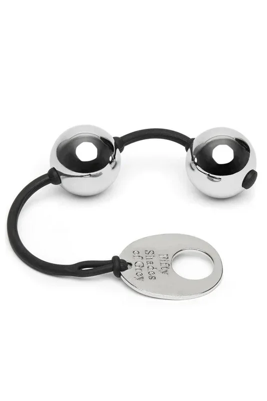 Lovehoney – Fifty Shades of Grey – Inner Goddess Pleasure Weighted Kegel Balls – Silver – 221g