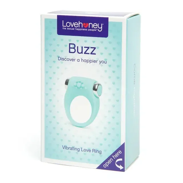 Lovehoney Buzz Vibrating Love Ring Aqua