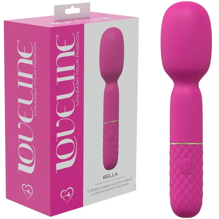 LoveLine Bella 10 Speed Vibrating Mini Wand – Pink