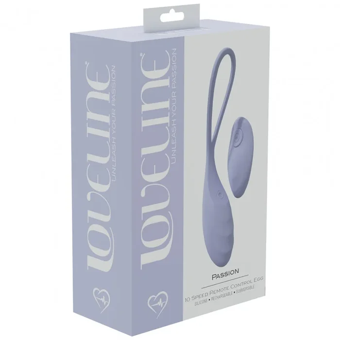 LoveLine Passion – 10 Speed Remote Control Egg, Rechargeable Silicone Vibrator