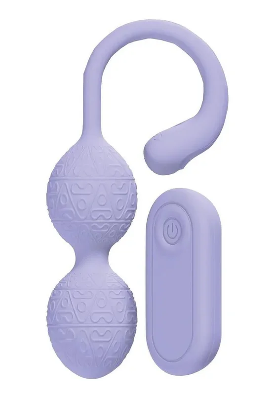 Loveline PelviFit Beads 10 Function Vibrating Rechargeable Silicone Kegel Vibe with Remote Control
