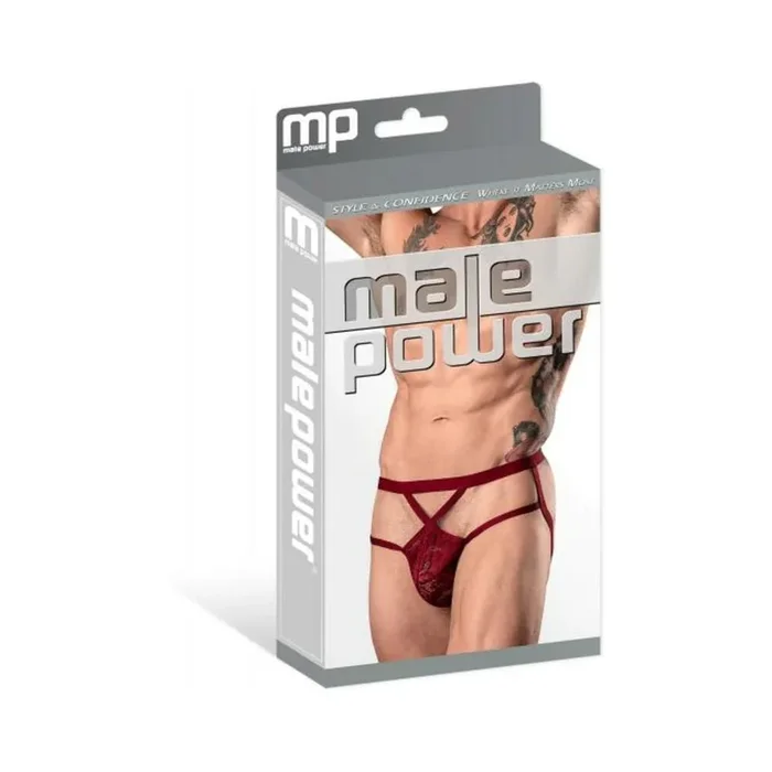 Lucifer Strappy Jock Burgundy S/m