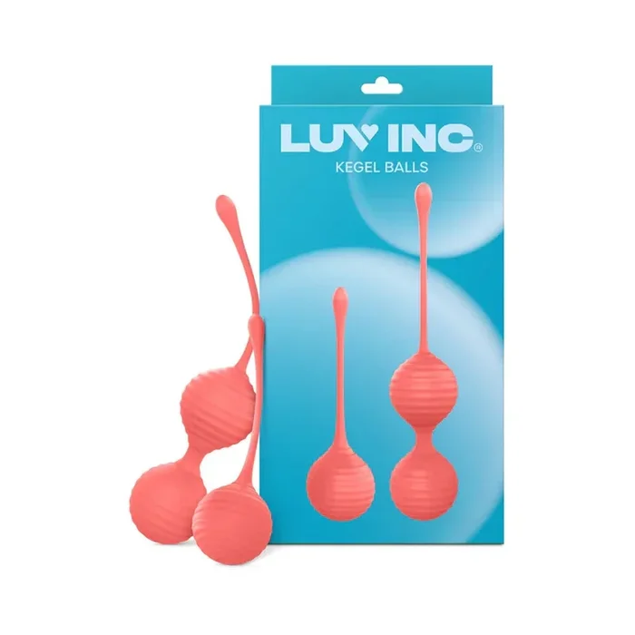 Luv Inc Kg88 Kegel Balls Ribbed Silicone 2-Piece Set