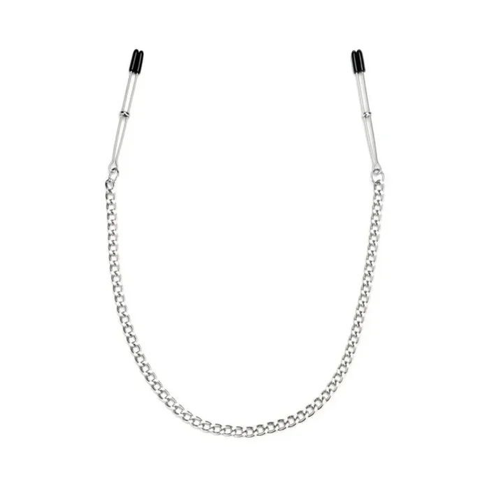 Lux Fetish Adjustable Tweezer Nipple Clips And Chain