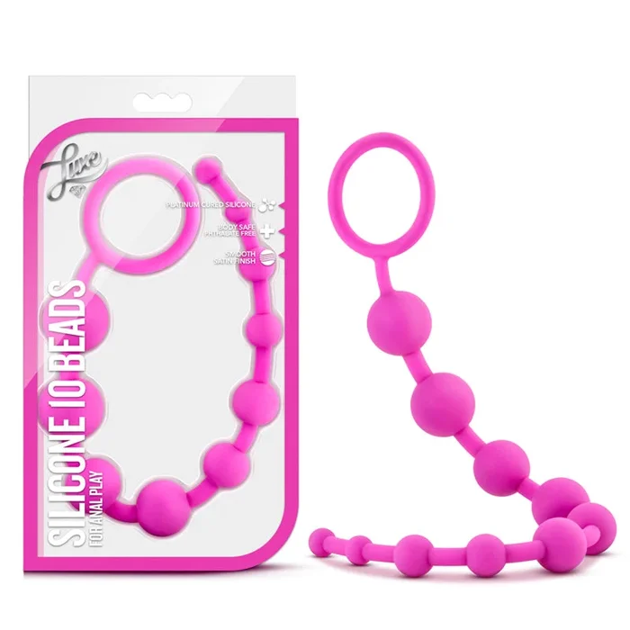 Luxe – Silicone 10 Beads – Pink