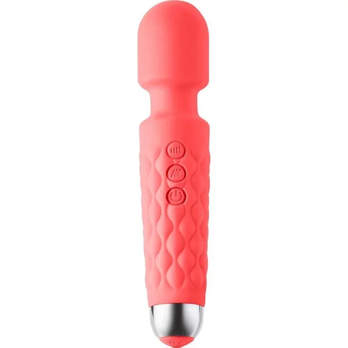 LW96 Coral Waterproof Wand Vibrator – 20 Vibration Modes & Flexible Neck Luxury Toy