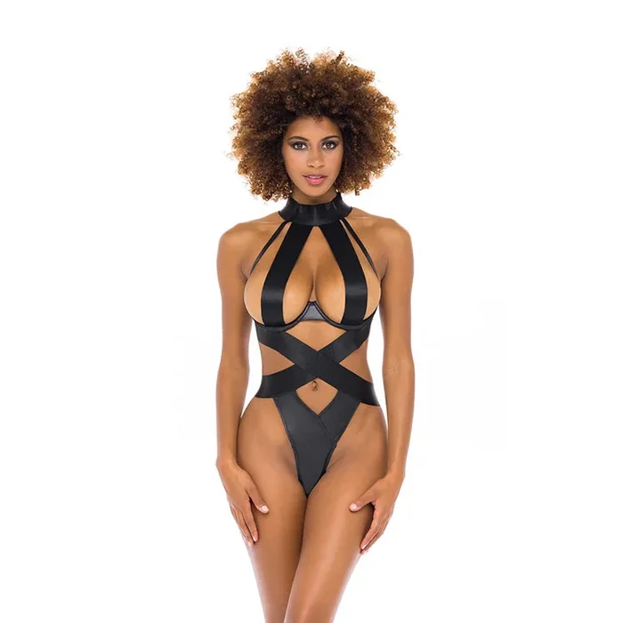 Lydie Strappy Leatherette Teddy