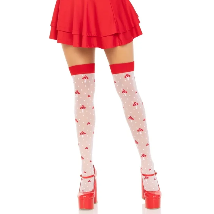 Magic Mushroom Thigh Highs