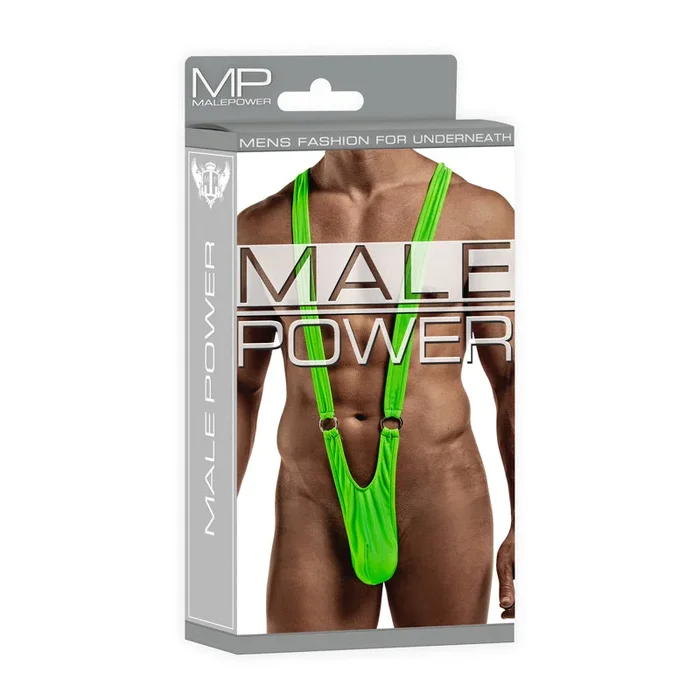 Male Power Euro Male Spandex Sling Rings Lime LX