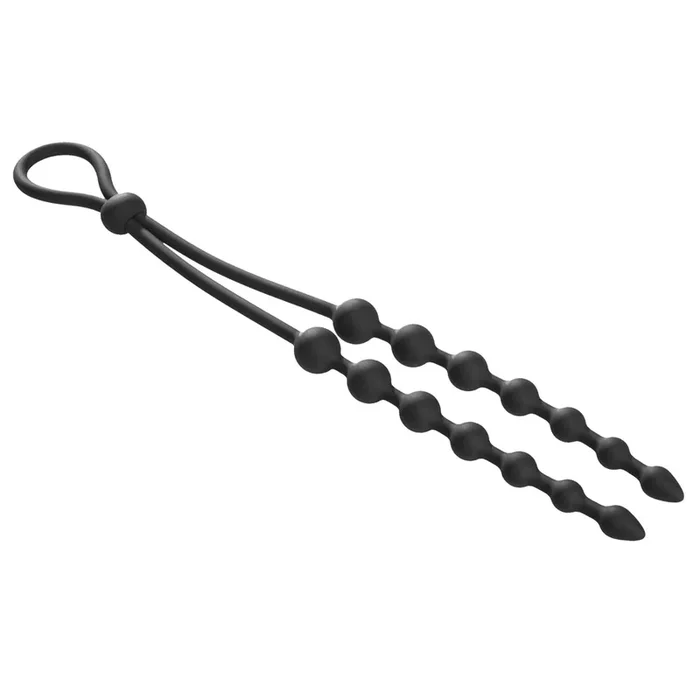 Malesation 2-In-1 Male Fun Cock Ring & Dual Anal Beads