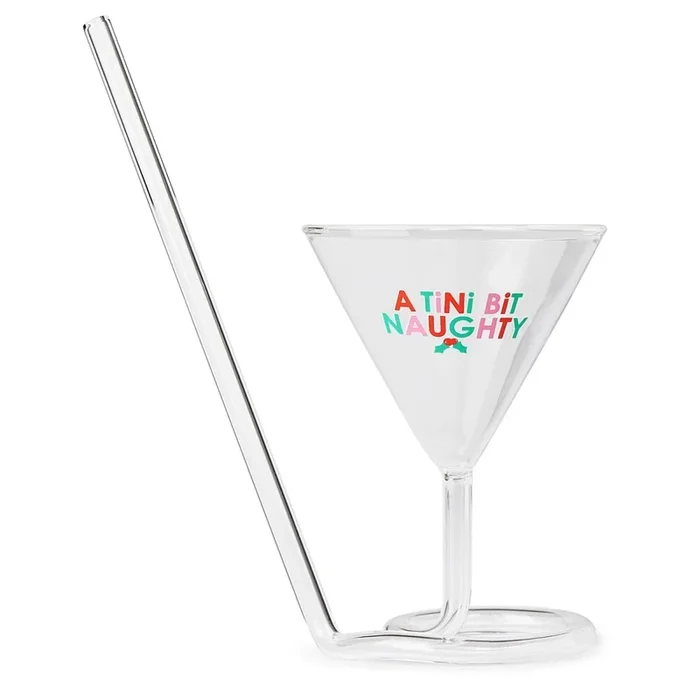 Martini Sipper Cup With Built in Straw – Tini Bit Naughty – 4oz