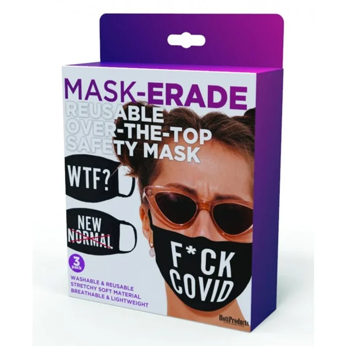 Maskerade Masks – F Covid/Wtf?/New Normal – 3-Pack.