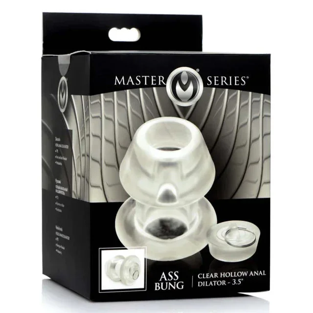 Master Series Ass Bung Clear Hollow Anal Dilator 3.5″ Plug by XR