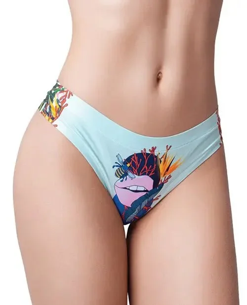 Mememe Botanic Panic Lips Printed Thong – Lingerie