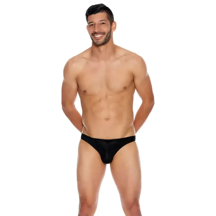 Men’s Microfiber Open Back Underwear Black S/M