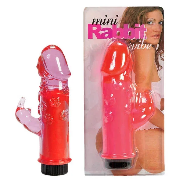 Mini Rabbit Vibe – Hot 12.7 cm (5”) Vibrator with Rabbit Clit Stimulator