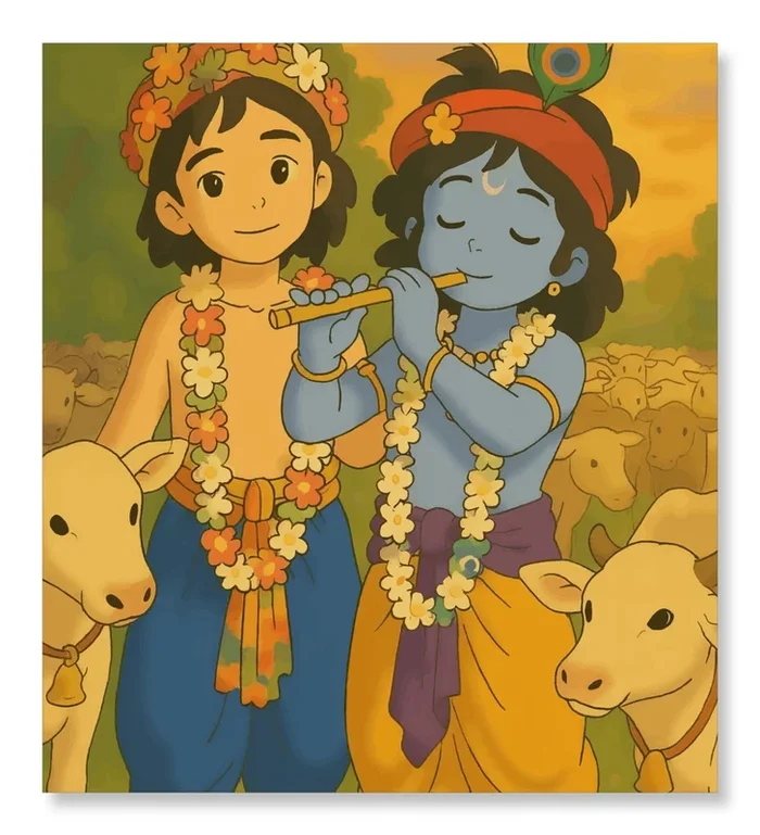 Mitrata ka Mahan Adarsh – Ghibli Addition Krishna and Sudama