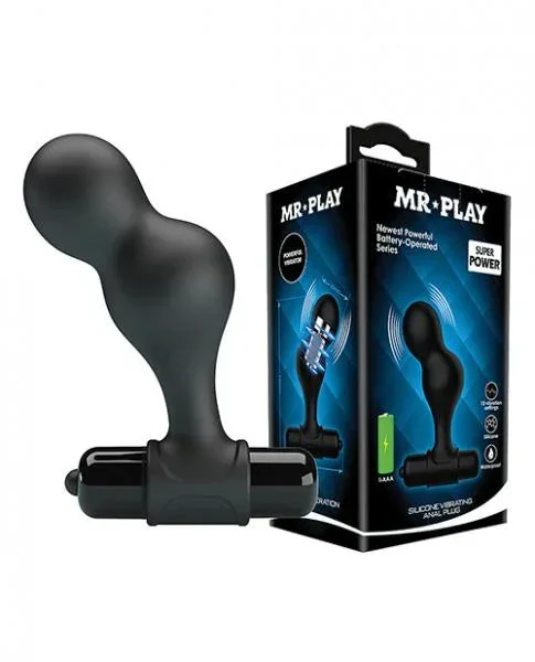 Mr. Play Silicone Anal Vibro Plug – Black