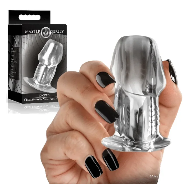 Ms Dicked Clear Hollow Plug