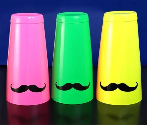 Mustache Cocktail Shaker Tins – Weighted – 28 ounce