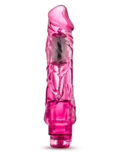 Naturally Yours Wild Ride Vibrating Dildo 9in – Pink