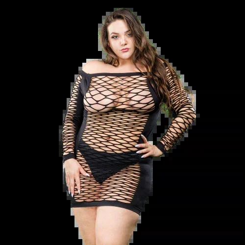 Naughty Girl Long Sleeves Dress Black Q/S