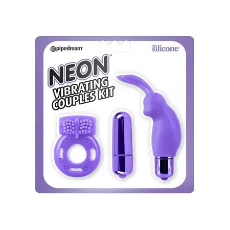 Neon Luv Touch Vibrating Couples Kit – Purple