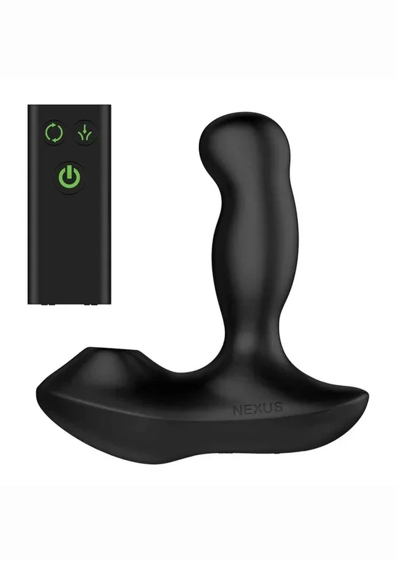Nexus Revo Air Rechargeable Silicone Suction and Rotating Prostate Massager with Remote Control