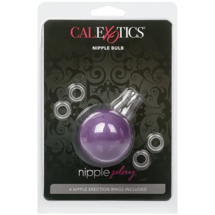 Nipple Play Nipple Bulb with 4 Erection Rings