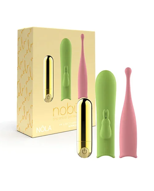 Nobu Nola Interchangeable Bullet Set – 3 Piece Set Pink/Green