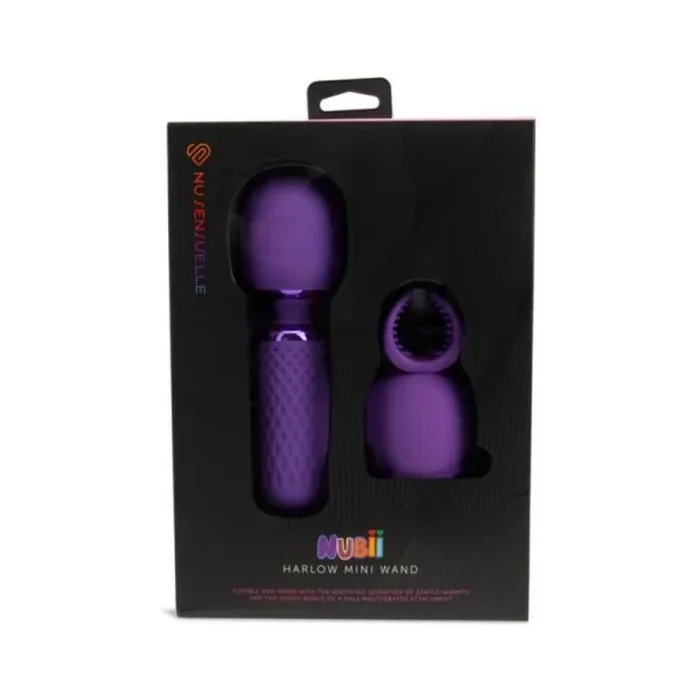 Nu Sensuelle Harlow Nubii Mini Wand W/ Masturbator Purple