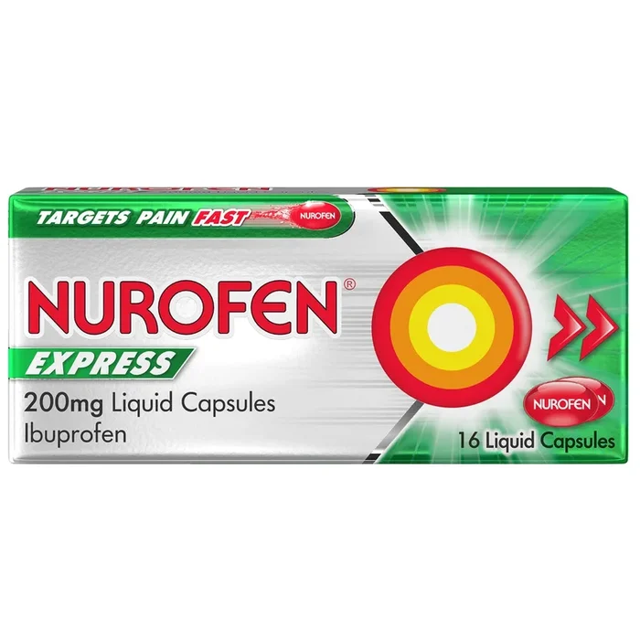 Nurofen express 200mg liquid capsules