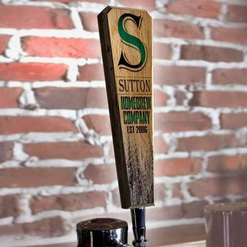 Oak Wood Beer Tap Handles – Flared Shape – Initial Homebrew Company