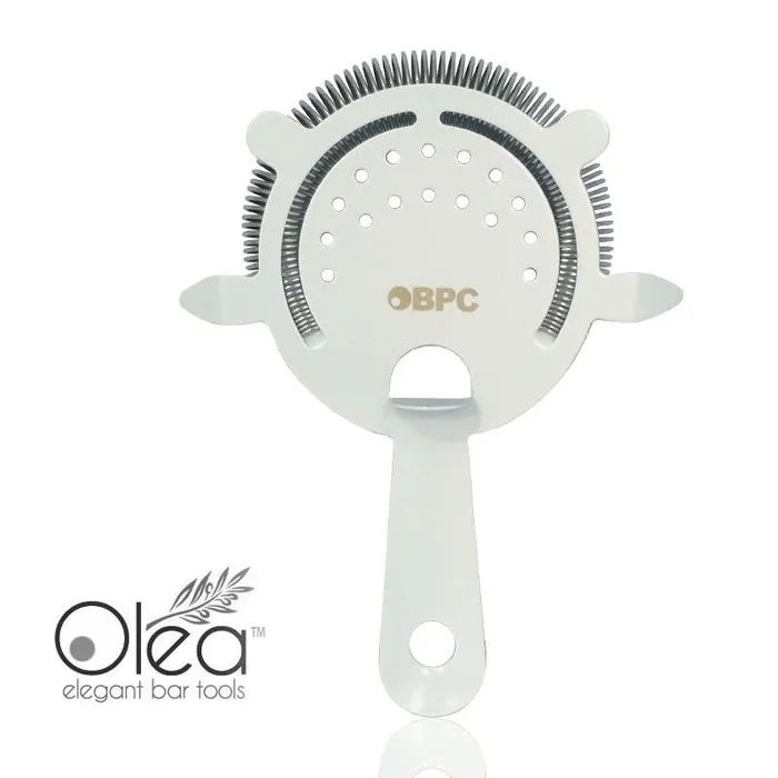 Olea™ Cocktail Strainer – 4 Prong – Matte White