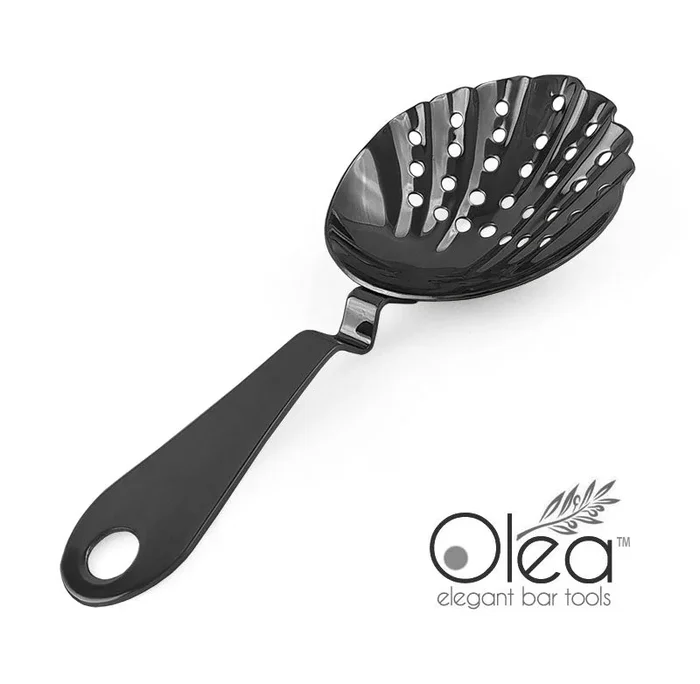 Olea™ Shell Julep Cocktail Strainer – Gunmetal Plated