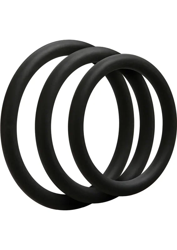 Optimale 3 C-Ring Set Silicone Cock Ring Thin