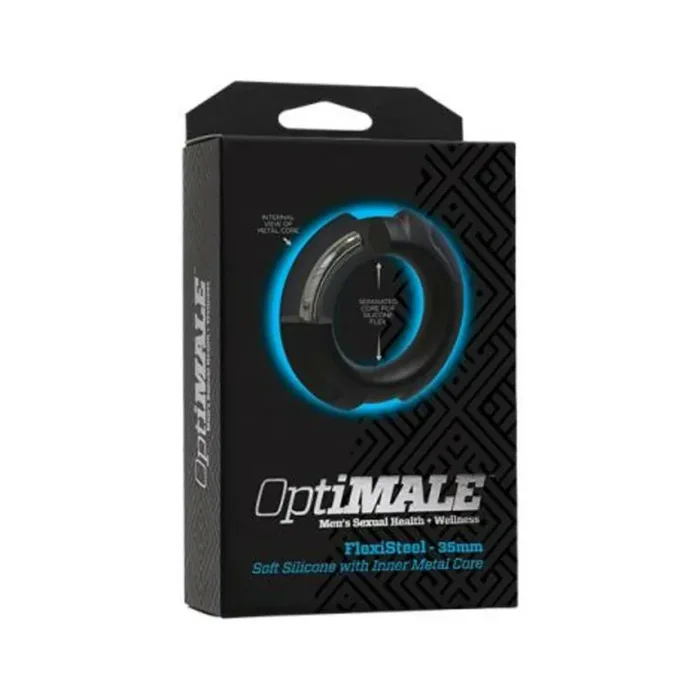 Optimale Flexisteel Cockring 35mm Black