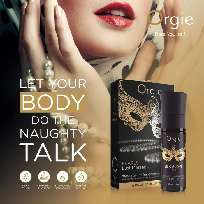 Orgie Pearls Lust Silicone Massage Kit – Intimate and Sensual Experience for Couples