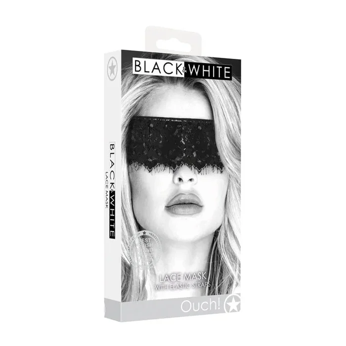 OUCH! & White Lace Mask With Elastic Straps