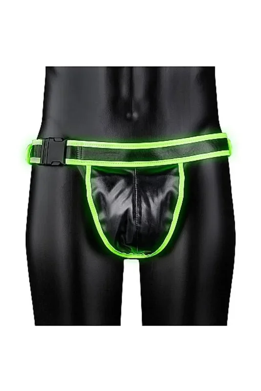 Ouch by Shots Toys – Glow – Buckle Jock Strap Style #1- Glow in the Dark