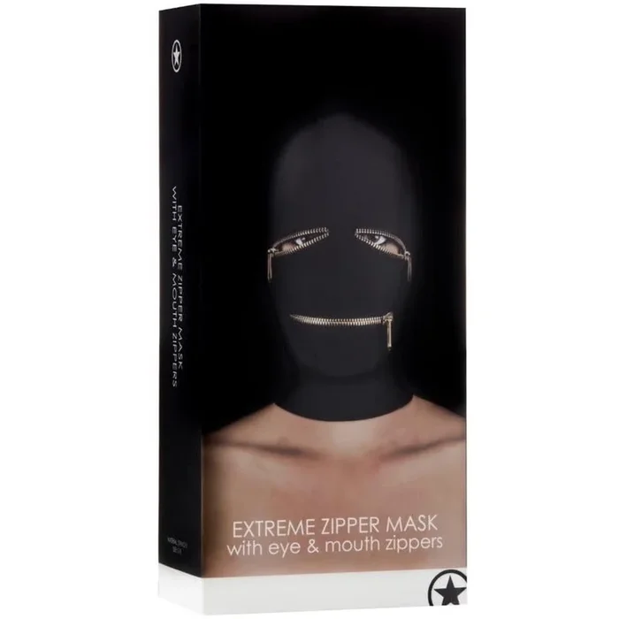 Ouch! Extreme Zipper Mask With Eye And Mouth Zippers