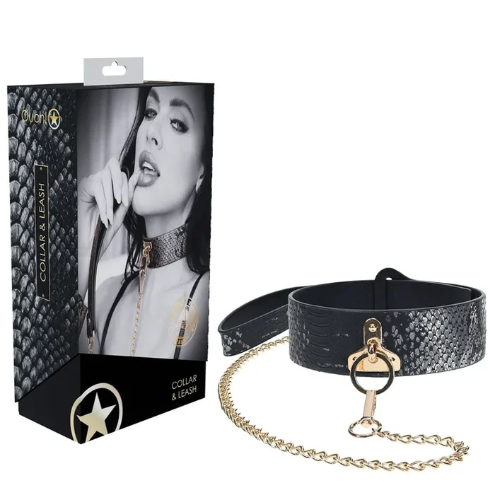 OUCH! Florence Collection – Collar with Leash – Restraint