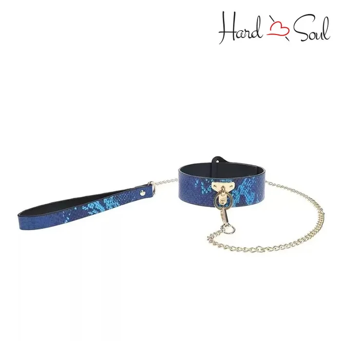 Ouch! Florence Collection Collar with Leash Blue