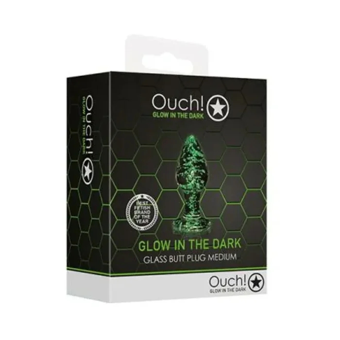 Ouch Glass Butt Plug Gitd Md