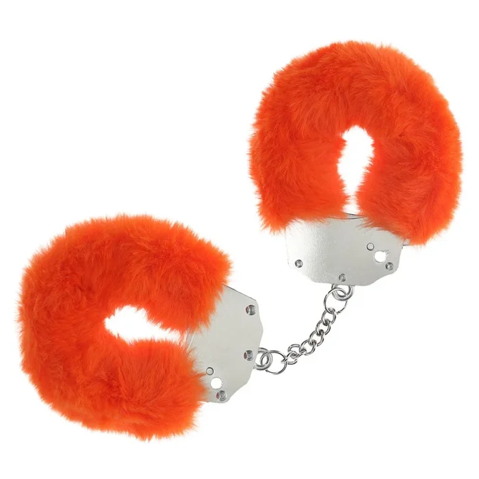 OUCH! Heavy-Duty Fluffy Cuffs – Orange – Orange Fluffy Restraints