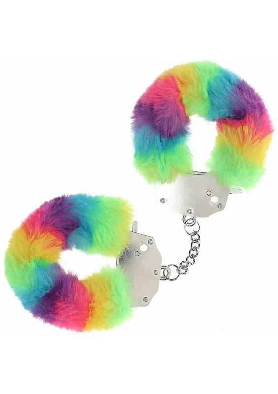 Ouch! Heavy-Duty Fluffy Handcuffs – Multicolor 1