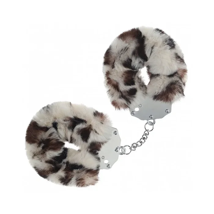 Ouch! Heavy-Duty Fluffy Handcuffs Snow Leopard