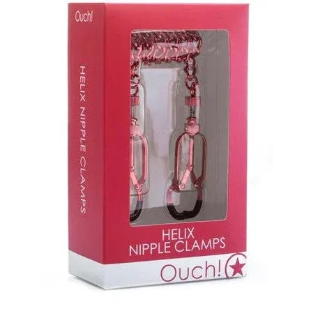 Ouch Helix Nipple Clamps by Shots