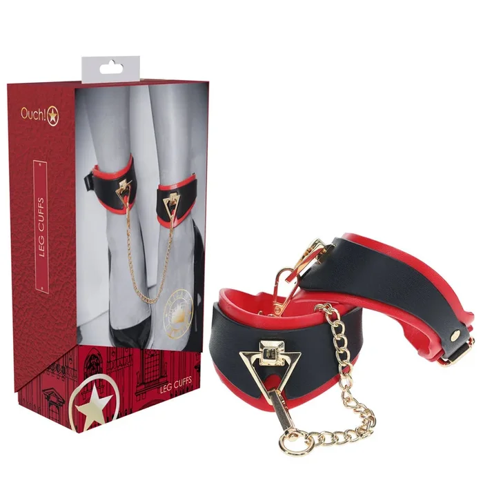OUCH! Milan Collection – Leg Cuffs – /Red Restraints