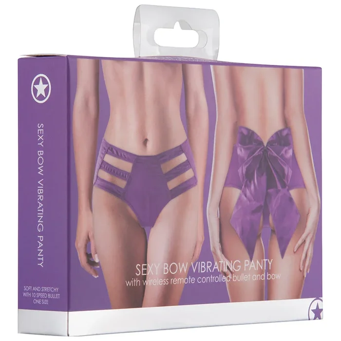 Ouch! Sexy Bow Vibrating Panty – Purple O/S